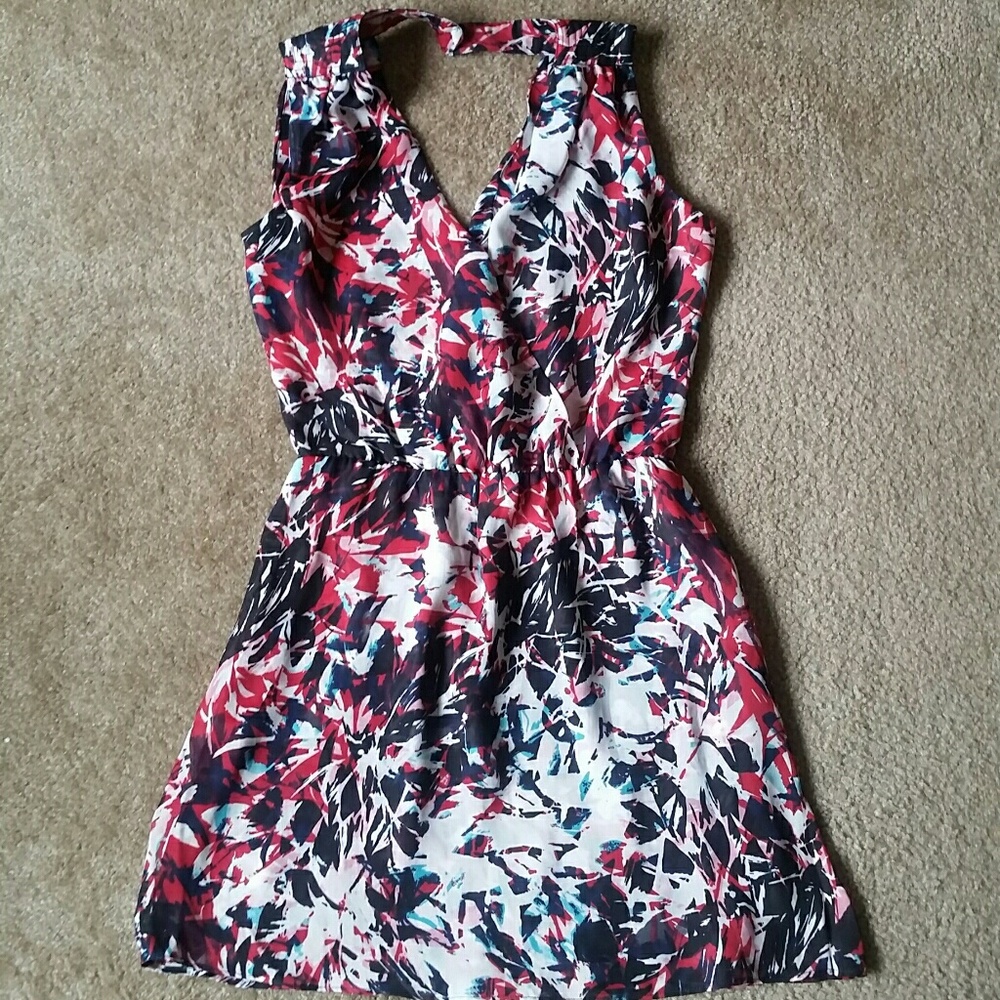 PARKER cutout printed dress